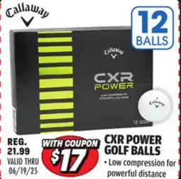 Big 5 Callaway CXR Power Golf Balls - 1-Dozen offer