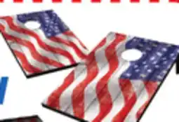 Big 5 Wild Sports Wavy American Flag Cornhole Tailgate Toss Game offer