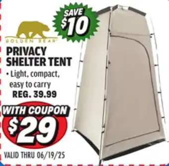 Big 5 Golden Bear Privacy Shelter Tent offer