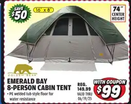 Big 5 Golden Bear Emerald Bay 8-Person Cabin Tent offer