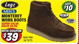 Big 5 Lugz Monterey Steel Toe Men's Wide Work Boots offer