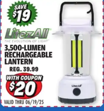 Big 5 LitezAll 3500-Lumen Rechargeable Lantern offer