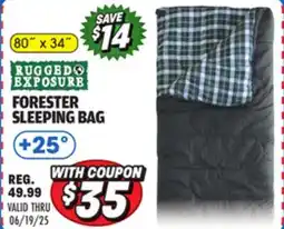 Big 5 Rugged Exposure Forester +25° Sleeping Bag offer