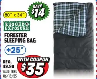 Big 5 Rugged Exposure Forester +25° Sleeping Bag offer