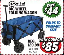 Big 5 Portal Big Wheel Folding Wagon offer