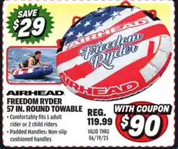 Big 5 Airhead Freedom Ryder 57 Round Towable offer