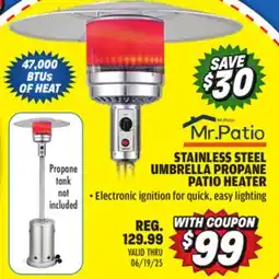 Big 5 Mr. Patio Propane Umbrella Patio Heater offer