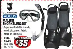 Big 5 Guardian Malibu Adult Snorkeling Set offer