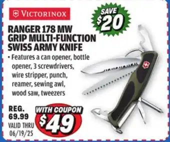 Big 5 Victorinox Ranger 178 MW Grip Multi-Fuction Swiss Army Knife offer