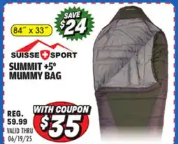 Big 5 Suisse Sport Summit +5° Mummy Bag offer