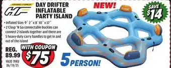 Big 5 Hydro-Force Day Drifter Inflatable Party Island - 5-Person offer