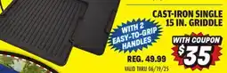 Big 5 Hilltop Gear Cast-Iron Single 15 Griddle offer