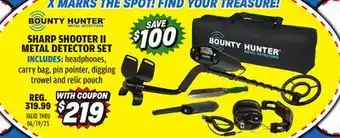 Big 5 Bounty Hunter Sharp Shooter II Metal Detector Combo offer