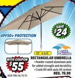 Big 5 The-Shade 10' x 6.5' Rectangular Umbrella offer
