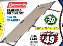 Big 5 Coleman Trailhead II Folding Cot offer