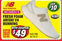 Big 5 New Balance Fresh Foam Arishi V4 Women's Wide Running Shoes offer