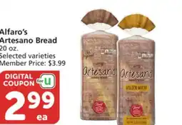 Vons Alfaro's Artesano Bread offer