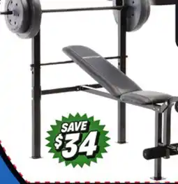 Big 5 Competitor Weight Bench with 80-lb. Weight Set offer