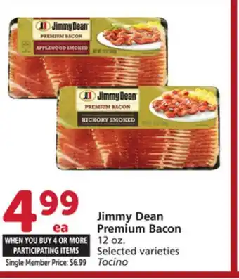 Vons Jimmy Dean Premium Bacon offer