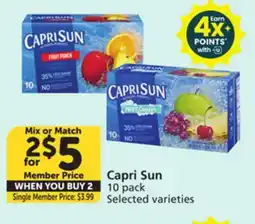 Vons Capri Sun offer