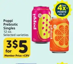 Vons Poppi Prebiotic Singles offer