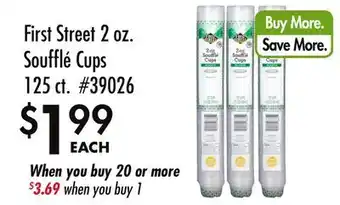 Smart & Final First Street 2 oz. Soufflé Cups 125 ct offer