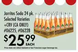 Smart & Final Jarritos Soda offer