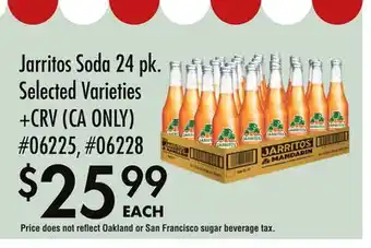 Smart & Final Jarritos Soda offer