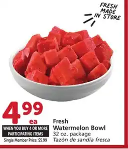 Vons Fresh Watermelon Bowl offer