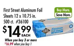 Smart & Final First Street Aluminum Foil Sheets offer