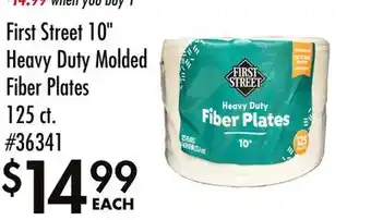 Smart & Final First Street Heavy Duty Molded Fiber Plates offer
