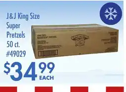 Smart & Final J&J King Size Super Pretzels offer