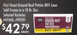 Smart & Final First Street Ground Beef Patties 80% Lean offer