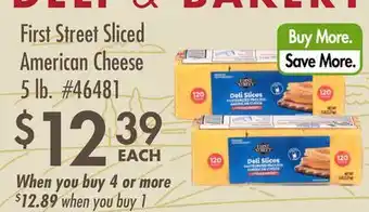 Smart & Final First Street Sliced American Cheese offer