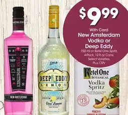 Ralphs New Amsterdam Vodka or Deep Eddy offer