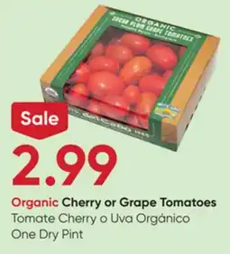 Stater Bros Organic Cherry or Grape Tomatoes offer