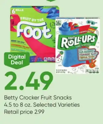 Stater Bros Betty Crocker Fruit Snacks offer