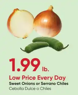 Stater Bros Sweet Onions or Serrano Chiles offer