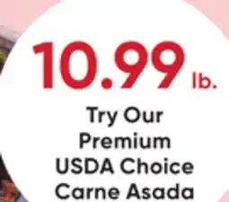 Stater Bros Try Our Premium USDA Choice Carne Asada offer