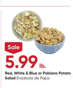 Stater Bros Red, White & Blue or Poblano Potato Salad offer