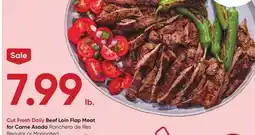 Stater Bros Beef Loin Flap Meat for Carne Asada offer