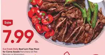 Stater Bros Beef Loin Flap Meat for Carne Asada offer