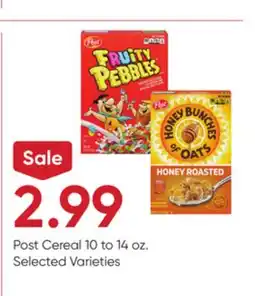 Stater Bros Post Cereal offer