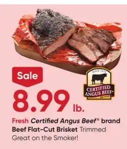 Stater Bros Fresh Certified Angus Beef brand Beef Flat-Cut Brisket offer