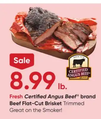Stater Bros Fresh Certified Angus Beef brand Beef Flat-Cut Brisket offer