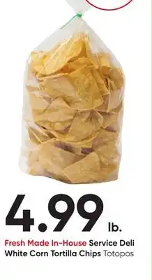 Stater Bros Fresh Made In-House Service Deli White Corn Tortilla Chips offer