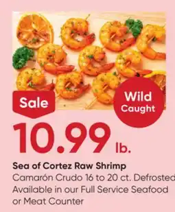 Stater Bros Sea of Cortez Raw Shrimp offer