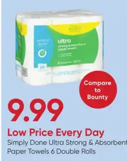 Stater Bros Simply Done Ultra Strong & Absorbent Paper Towels offer
