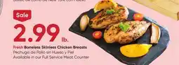 Stater Bros Fresh Boneless Skinless Chicken Breasts offer