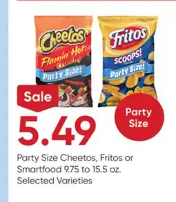 Stater Bros Party Size Cheetos, Fritos or Smartfood offer